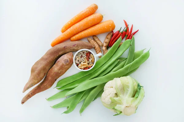 Świeże Warzywa Organiczne Zbliżenie — Zdjęcie stockowe