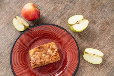 Sonbahar elmalı turtası, kapat.