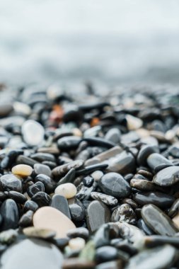 Doğa arka plan gri deniz çakıl - görüntü