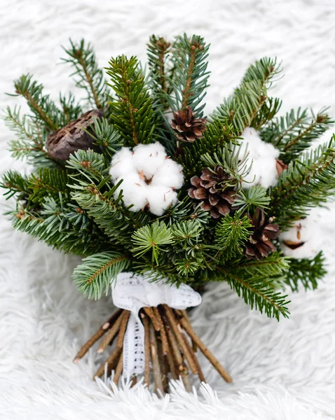 Trevlig Vinter Bukett Närbild — Stockfoto