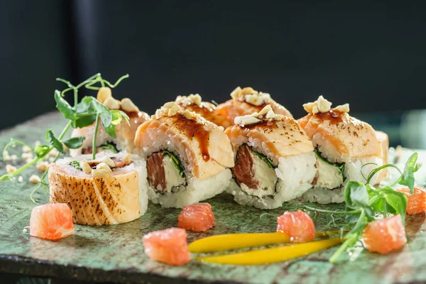 Sushi Fusão Mesa — Fotografia de Stock