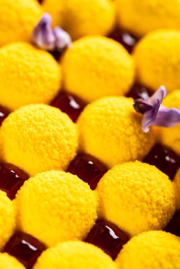 Çiçekler sarı Paskalya kek