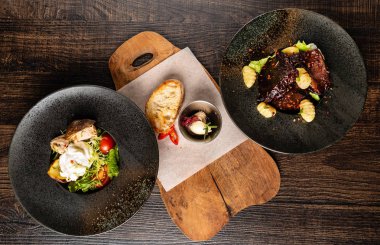 akşam yemeği restoranda, yakın çekim