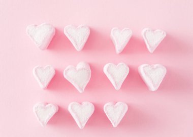 Şekil Marshmallow kalp, yakın çekim