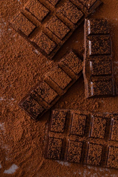Dunkle Schokolade Aus Nächster Nähe — Stockfoto