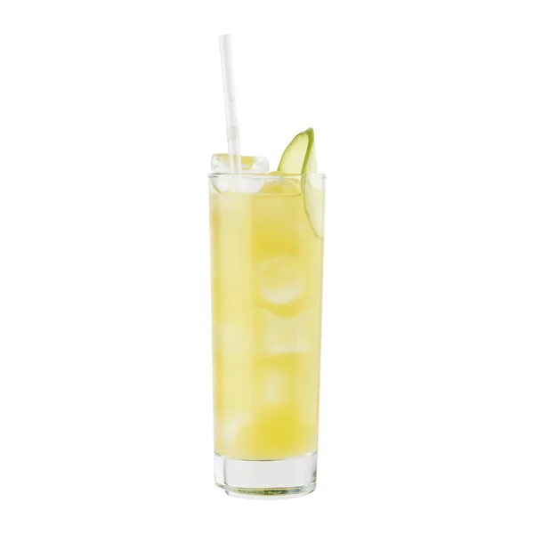Cocktail Auf Weißem Hintergrund — Stockfoto