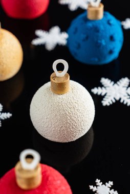 Yaratıcı Noel hamur işleri, yakın çekim