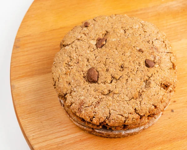 Zdarma Bezlepkové Veganské Cookie Mandlové Mouky — Stock fotografie