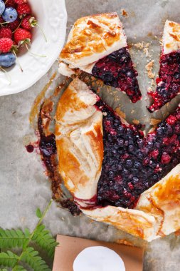 Berry Galette'ye yaz, yakın çekim