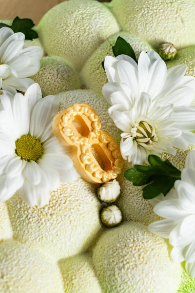 Cake Flowers Woman Day — Stock Photo, Image