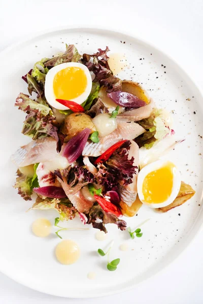 Salad Herring Top View — Stock Photo, Image