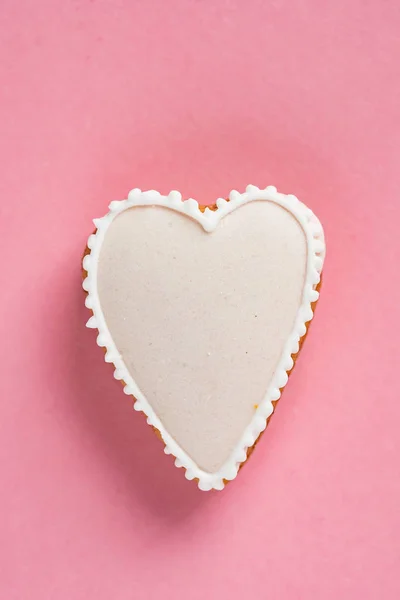 Biscuit Forme Coeur Fait Main — Photo