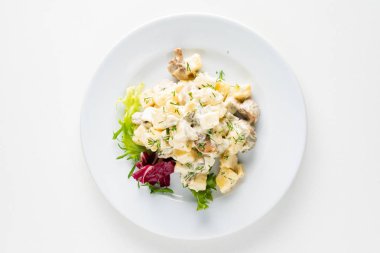 Mayonezli sebzeli geleneksel salata..