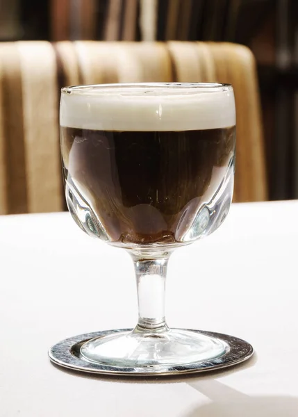 Irish Coffee Close — Stock Photo, Image