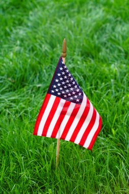 Amerikan bayrağı, yakın çekim