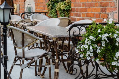 Vilnius açık hava kafe