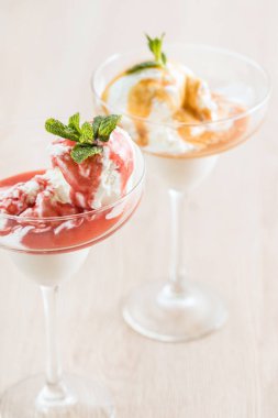 dondurma topları, yakın çekim