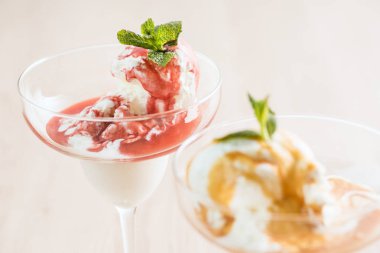 dondurma topları, yakın çekim