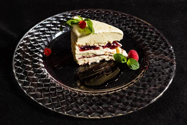 Semifredo Italiaans Dessert Close — Stockfoto