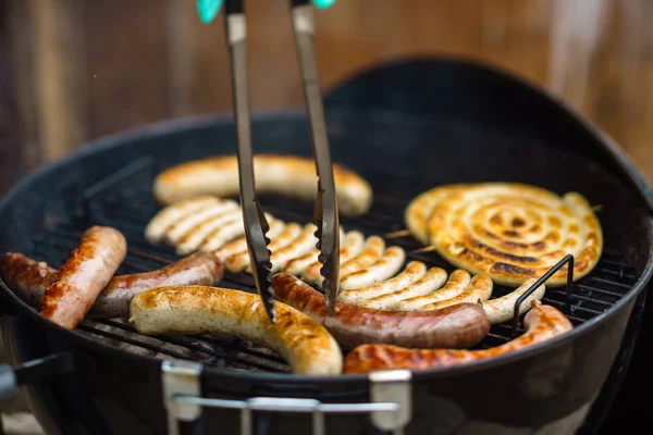 Grilled Sausages Grill — Stock Photo, Image