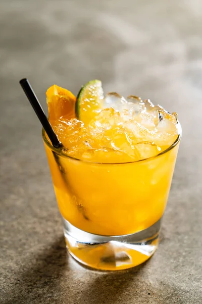 Tasty Alcoholic Old Fashioned Cocktail Bar — Stock Photo, Image