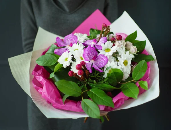 Bonito Buquet Las Manos — Foto de Stock