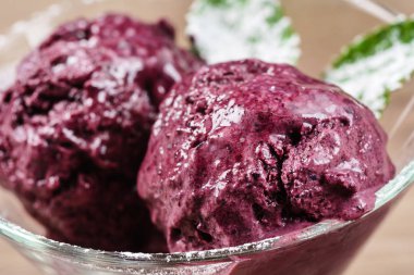 nane ile berry dondurma, yakın