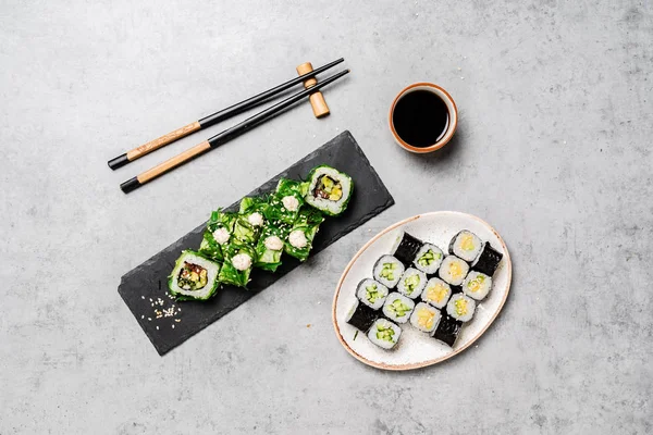Sushi Stenen Achtergrond — Stockfoto