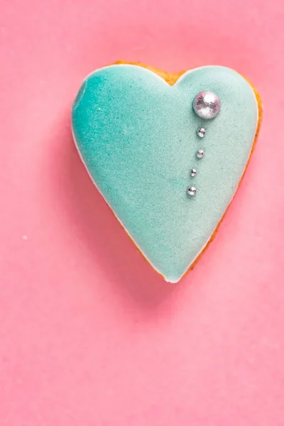 Galletas Forma Corazón Hechas Por Manos —  Fotos de Stock