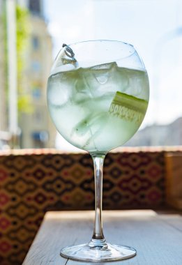 salatalık ve limon ile yaz cocktal