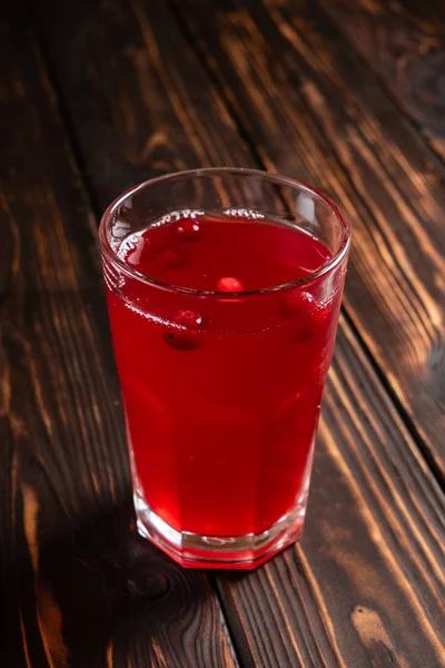 Cranberry Limonade Het Glas Close — Stockfoto