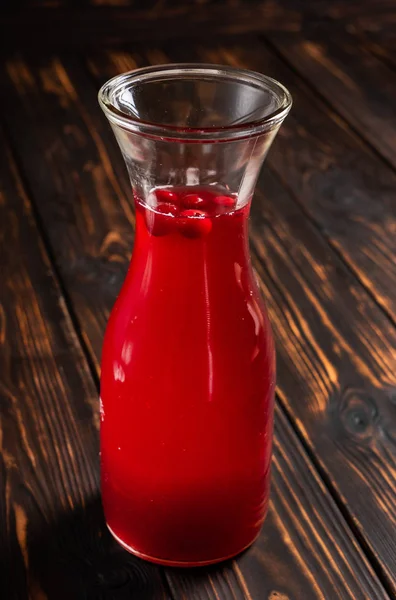 Cranberry Limonade Glazen Pot Tafel — Stockfoto