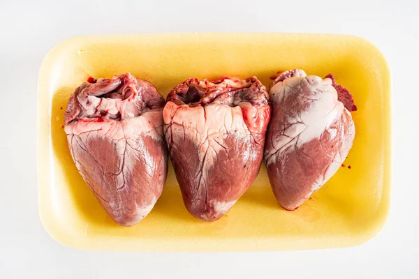 Hearts Mutton Isolated White Background — Stok Foto