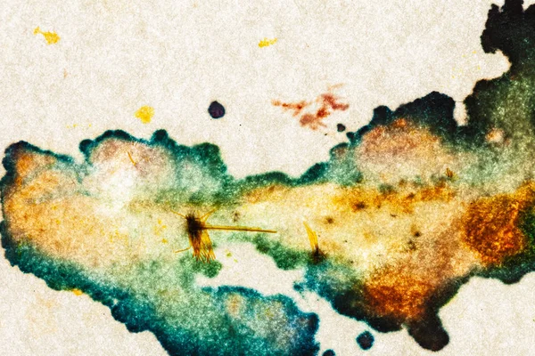 color stains on the paper, abstract design