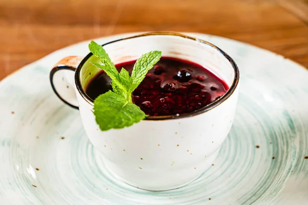 Berry Dessert Cup Close — Stock Photo, Image