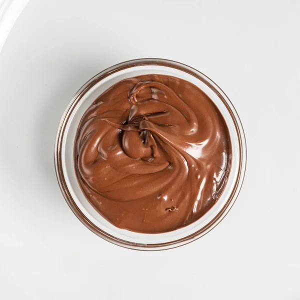 Salsa Chocolate Cuenco Cerrar — Foto de Stock