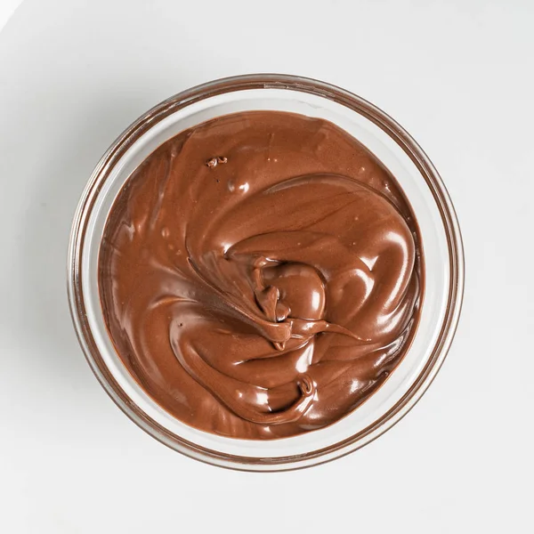 Salsa Chocolate Cuenco Cerrar — Foto de Stock