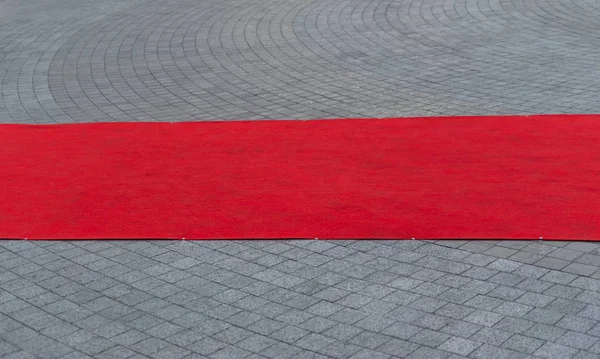 Alfombra Roja Aire Libre Riles — Foto de Stock