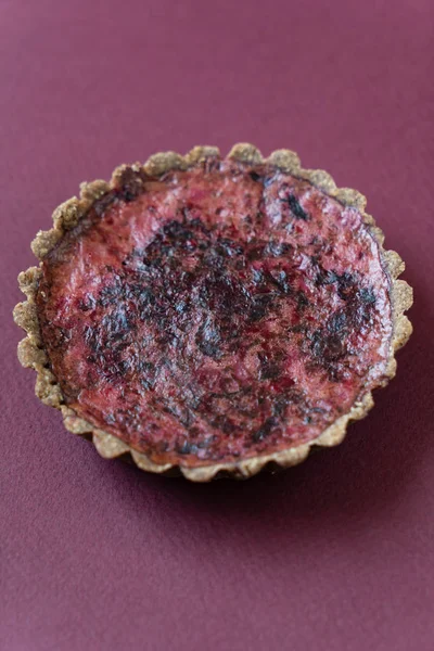 Vegan Cake Beetroot Filling Close — Stock Photo, Image