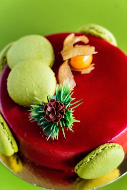 Macaroons ile Mus Noel pastası