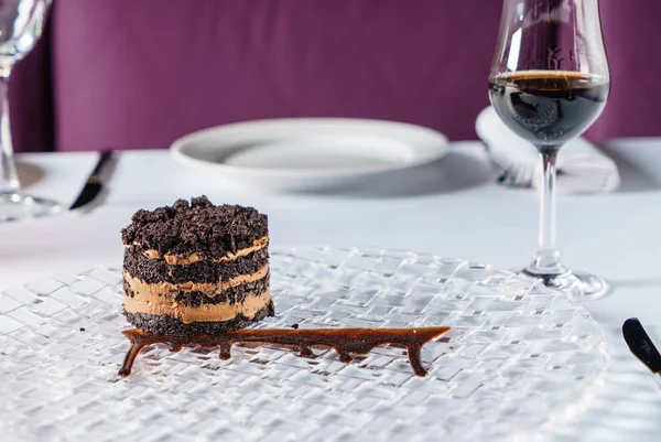 Csokoládé Torta Sherryvel — Stock Fotó