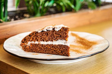 krem peyniri ile havuç pastası, yakın çekim