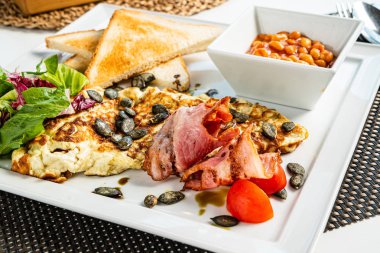 kafede geleneksel kahvaltı, yakın