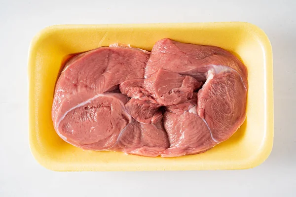 Телятина Мясо Белом — стоковое фото