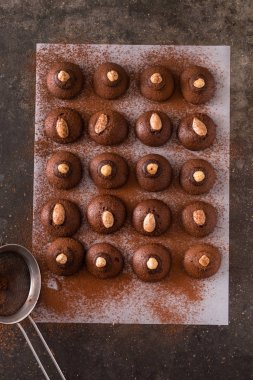 kakao tozu ile çikolatalı kurabiye