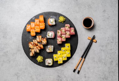 masada suşi, üst görünümü