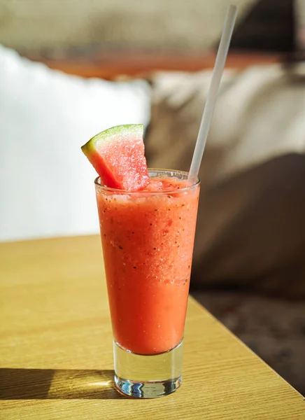 Watermelon Smoothie Glass — Stock Photo, Image