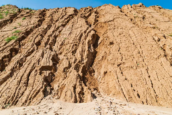Szczegóły Sucha Ziemia Pustyni Tekstura Wzór — Zdjęcie stockowe