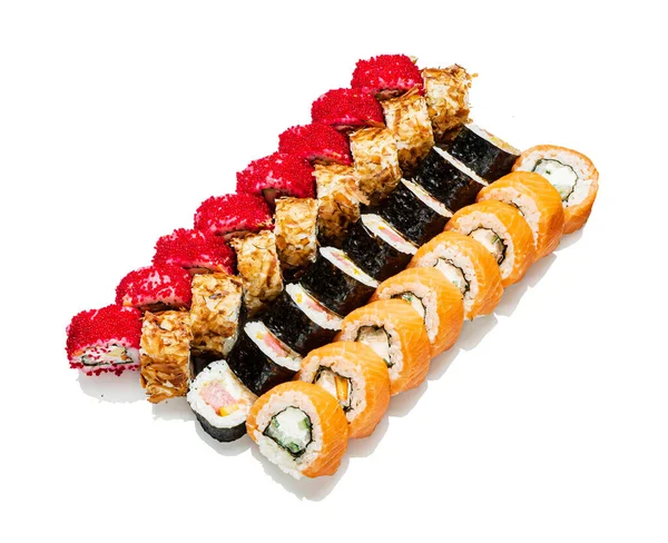 Sushi Isolato Sul Bianco — Foto Stock