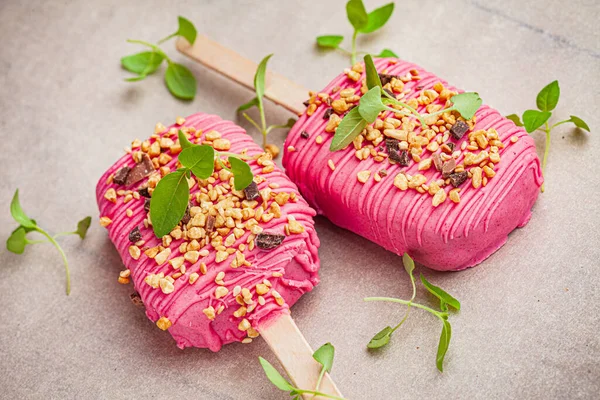 Helado Fresas Dulces — Foto de Stock